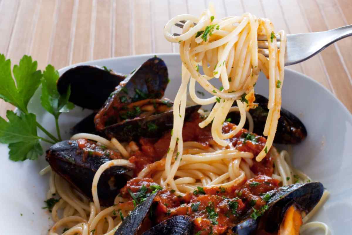 spaghetti con le cozze